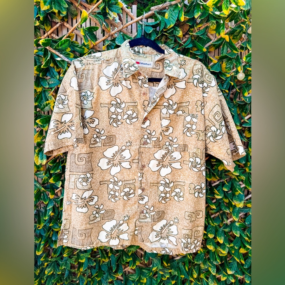 🔹 10/$25- Paragraff Tropical Print Cotton‎ Button Down Shirt
